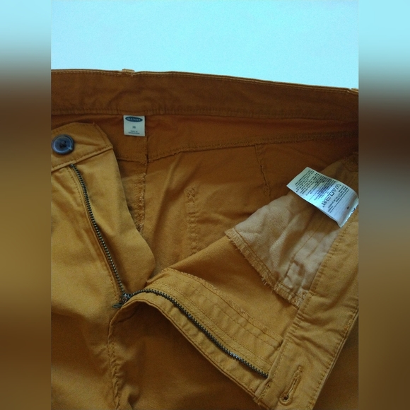 Old Navy Women's Dark Orange Straight Pants Size 16 Pockets, Cropped, Cotton NEW - Picture 6 of 12